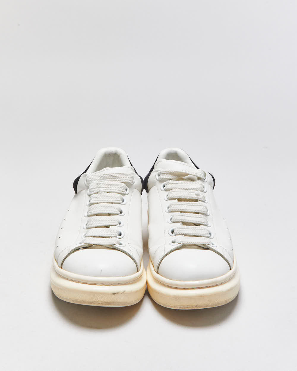 Alexander Mcqueen Oversized Leather Black Suede Chunky Trainers - UK8