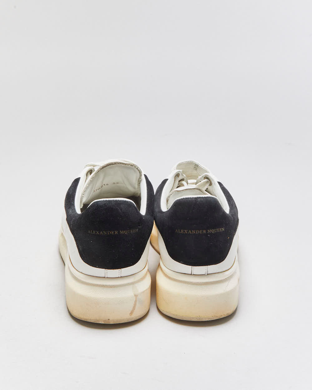 Alexander Mcqueen Oversized Leather Black Suede Chunky Trainers - UK8