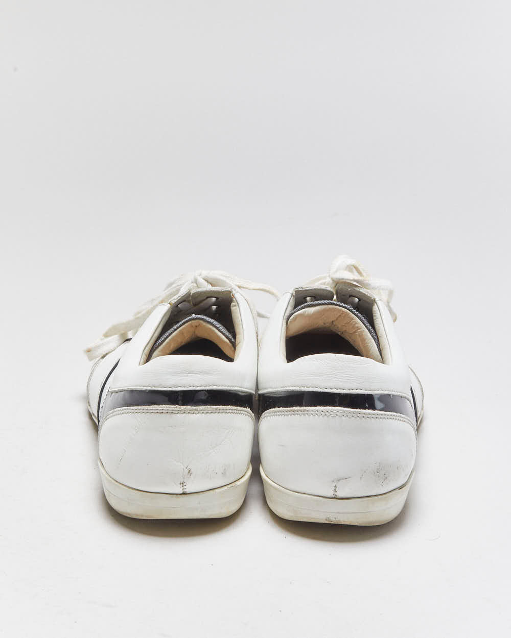 Versace Collection V900 Leather Lace-Up Low Profile Trainers - UK10