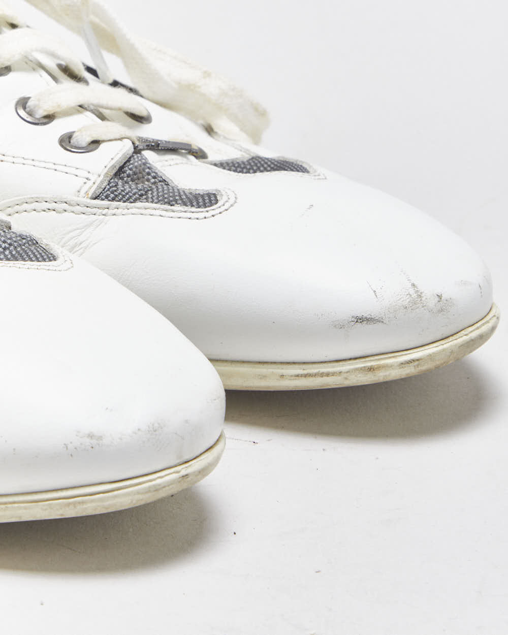 Versace Collection V900 Leather Lace-Up Low Profile Trainers - UK10
