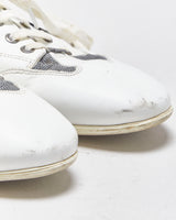 Versace Collection V900 Leather Lace-Up Low Profile Trainers - UK10