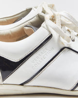Versace Collection V900 Leather Lace-Up Low Profile Trainers - UK10