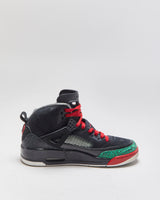 2017 Nike Air Jordan Spizike OG Black/Varsiry Red/Green Elephant Trainers - UK8