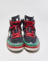 2017 Nike Air Jordan Spizike OG Black/Varsiry Red/Green Elephant Trainers - UK8