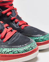 2017 Nike Air Jordan Spizike OG Black/Varsiry Red/Green Elephant Trainers - UK8