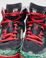 2017 Nike Air Jordan Spizike OG Black/Varsiry Red/Green Elephant Trainers - UK8