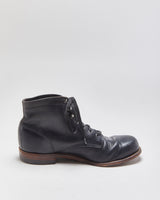 Vintage Wolverine 1000 Mile Black Leather Rockford Made In USA Lace Up Ankle Boots - UK10