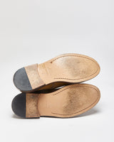 A.P.C Rue Madame Paris Buffalo Tan Suede Zipped Ankle Boots - UK8