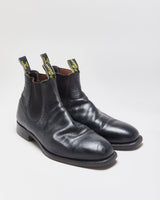 Vintage R.M. Williams Comfort Craftsman Black Leather Chelsea Boots - UK10