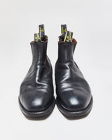 Vintage R.M. Williams Comfort Craftsman Black Leather Chelsea Boots - UK10