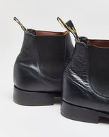 Vintage R.M. Williams Comfort Craftsman Black Leather Chelsea Boots - UK10