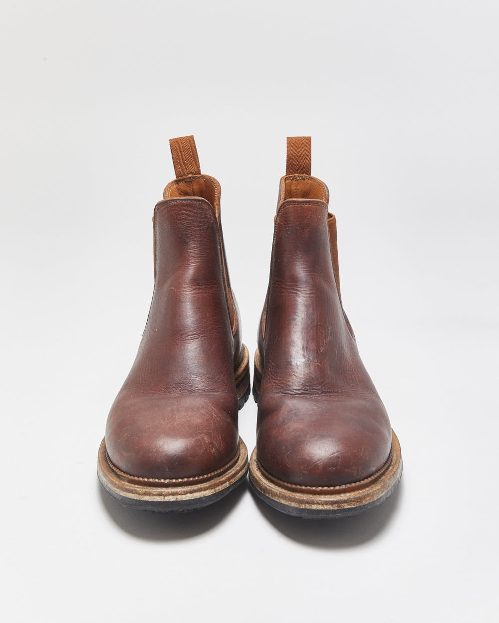 Viberg Service Dublin Brown Leather Goodyear Welted Made In Canada Chelsea Boots - UK7.5