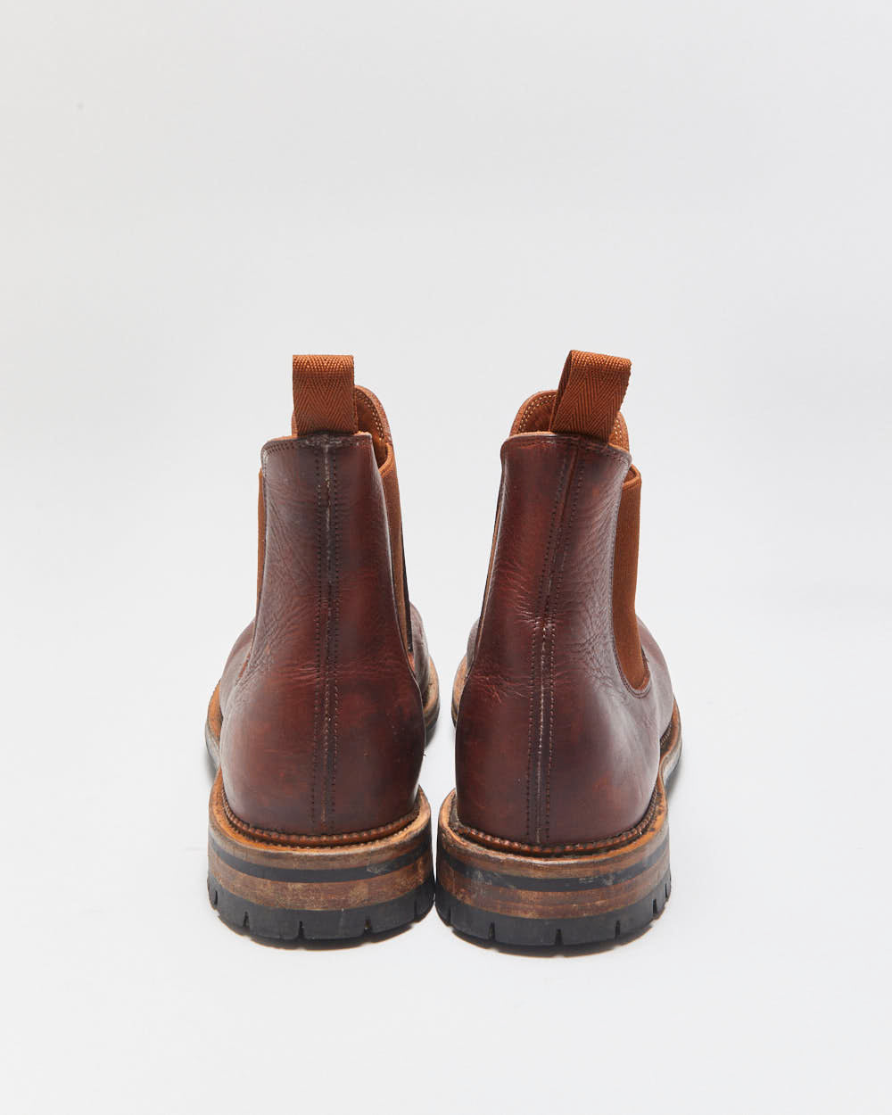 Viberg Service Dublin Brown Leather Goodyear Welted Made In Canada Chelsea Boots - UK7.5
