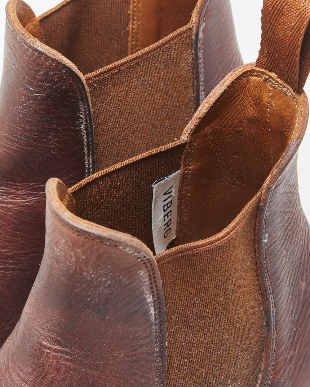 Viberg Service Dublin Brown Leather Goodyear Welted Made In Canada Chelsea Boots - UK7.5