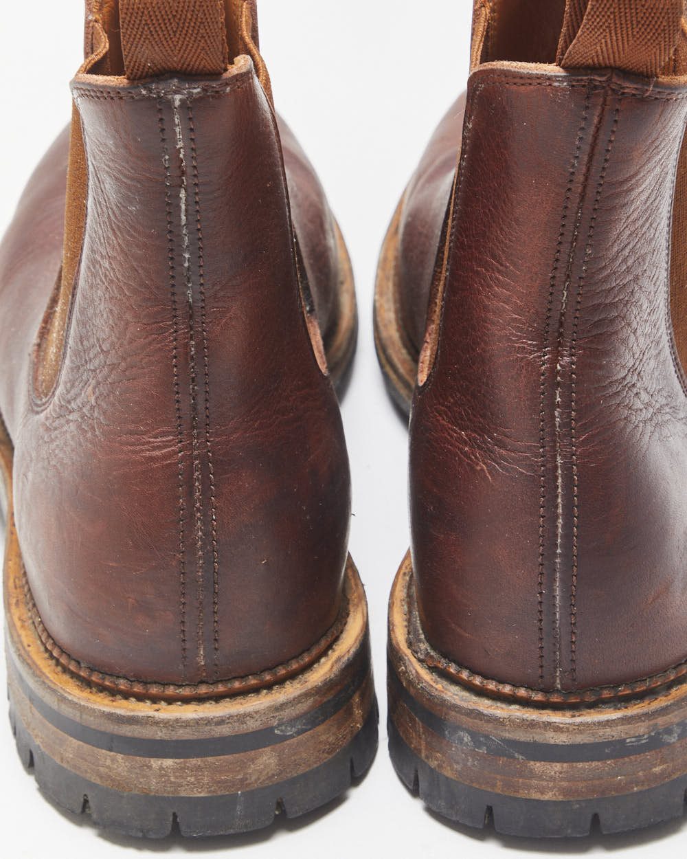 Viberg Service Dublin Brown Leather Goodyear Welted Made In Canada Chelsea Boots - UK7.5