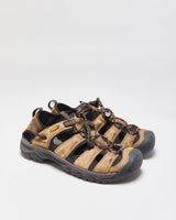 DS KEEN Targhee III Bison Brown Leather Waterproof Hiking Sandals - UK9