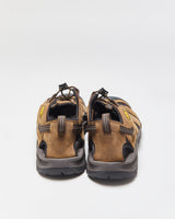 DS KEEN Targhee III Bison Brown Leather Waterproof Hiking Sandals - UK9