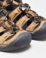 DS KEEN Targhee III Bison Brown Leather Waterproof Hiking Sandals - UK9