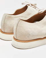 Giorgio Armani Beige Tan Suede Lightweight Lace-Up Derby Shoes - UK7.5