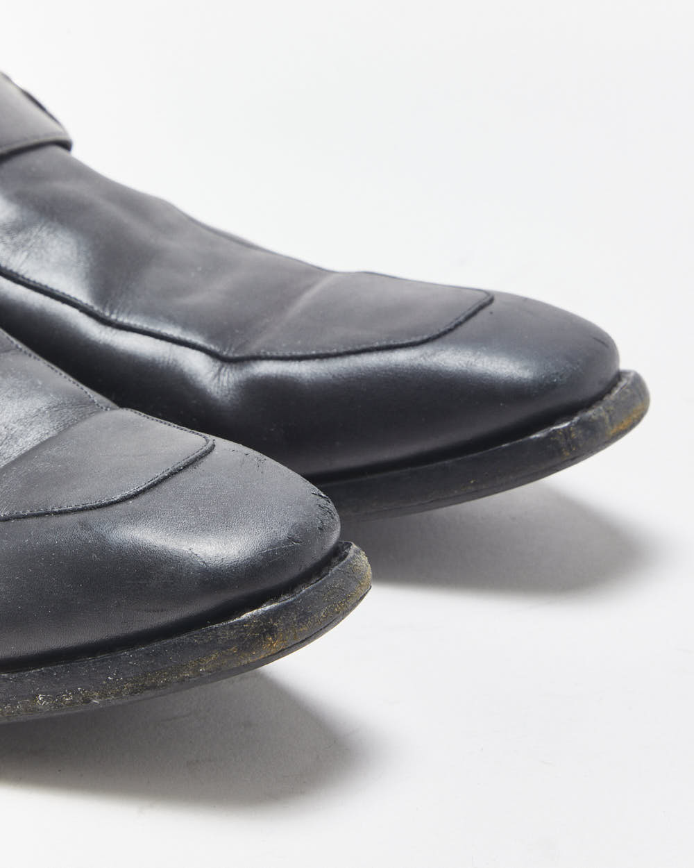 Vintage Y2K 00s Gucci Tom Ford Black Leather Pointed Toe GG