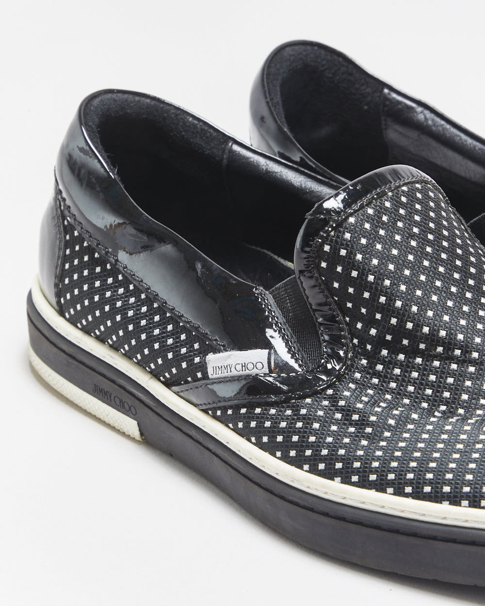 Jimmy Choo Diamond Polka Dot Slip-On 'Grove' Trainers - UK7.5