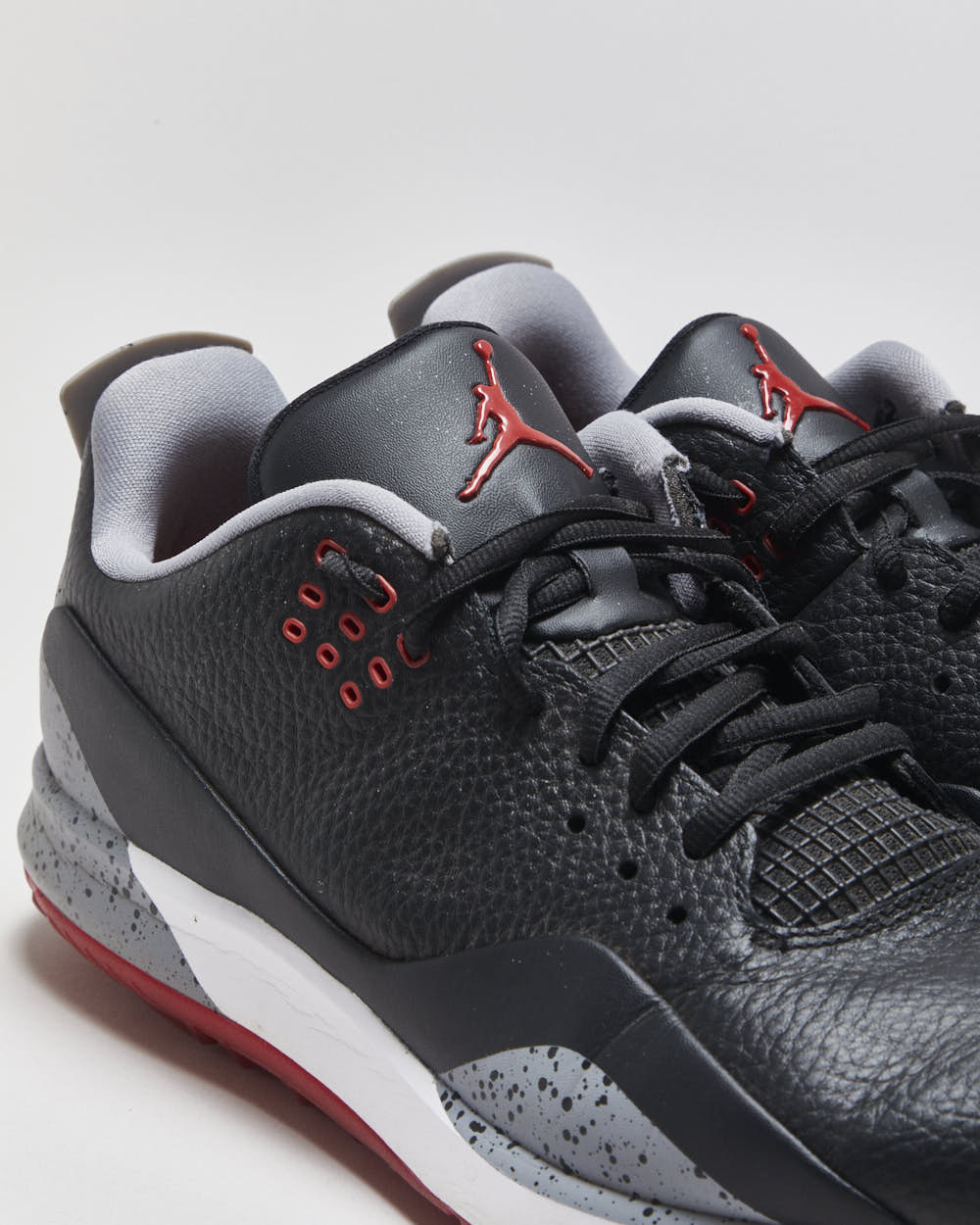 2021 Nike Air Jordan ADG 3 Bred 'Black Fire/Cement Grey' Golf Shoes - UK9