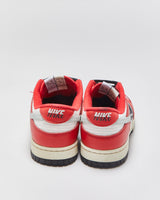 2023 Nike Dunk Low Premium 'Split Chicago' University Red  Calfskin Leather Trainers - UK7