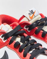 2023 Nike Dunk Low Premium 'Split Chicago' University Red  Calfskin Leather Trainers - UK7