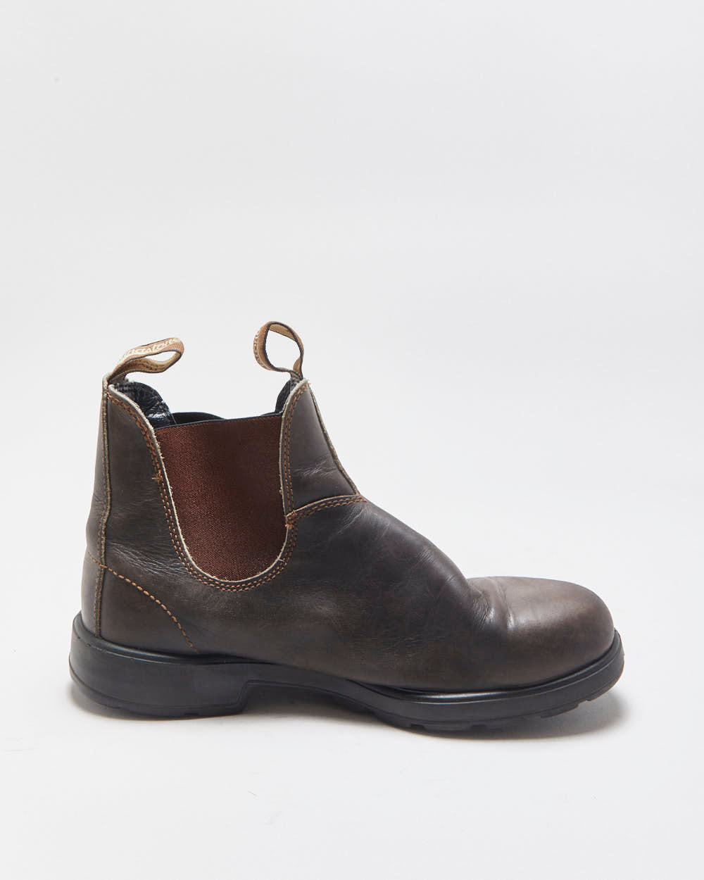 Blundstone 500 Rustic Brown Tasmanian Leather Chelsea Work Boots - UK9