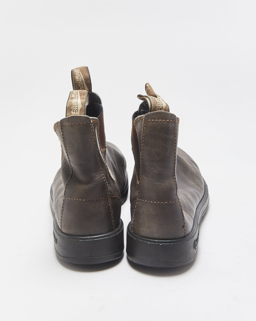 Blundstone 500 Rustic Brown Tasmanian Leather Chelsea Work Boots - UK9