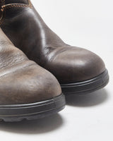 Blundstone 500 Rustic Brown Tasmanian Leather Chelsea Work Boots - UK9