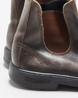 Blundstone 500 Rustic Brown Tasmanian Leather Chelsea Work Boots - UK9