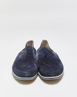 Prada Sport Navy Suede Slip-On Trainers - UK9.5