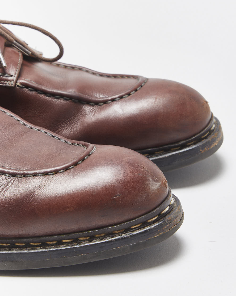 Heschung Chestnut Brown Norwegian Leather Sumac Derbies - UK10