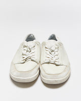Lacoste Pale Sage Calfskin Leather Low-Top 'Seefeld' Trainers - UK9