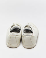 Lacoste Pale Sage Calfskin Leather Low-Top 'Seefeld' Trainers - UK9