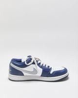 2021 Nike Air Jordan 1 Low 'Wolf Grey/Midnight Navy' Trainers - UK9