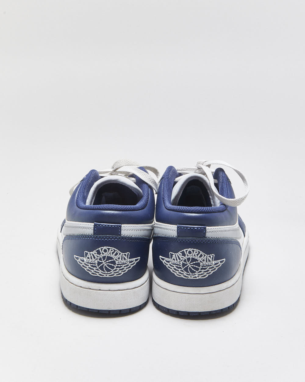 2021 Nike Air Jordan 1 Low 'Wolf Grey/Midnight Navy' Trainers - UK9