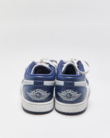 2021 Nike Air Jordan 1 Low 'Wolf Grey/Midnight Navy' Trainers - UK9