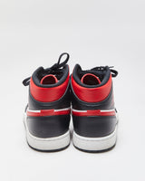 2022 Nike Air Jordan 1 Mid 'Bred Toe' Black/Fire Red/White Trainers - UK10