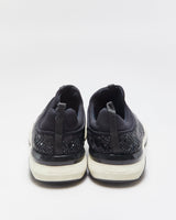 Salvatore Ferragamo Giolly Patent Leather Crystal Neoprene Slip-On Trainers - UK9