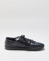 Saint Laurent SL/01 Black Leather Low-Top Trainers - UK9.5