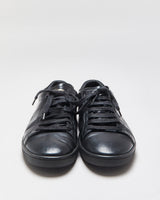 Saint Laurent SL/01 Black Leather Low-Top Trainers - UK9.5