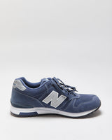 DS New Balance 565 Navy Suede 3M Trainers - UK8