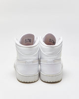 2019 Nike Air Jordan 1 Mid Triple White Trainers - UK7.5