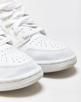 2019 Nike Air Jordan 1 Mid Triple White Trainers - UK7.5