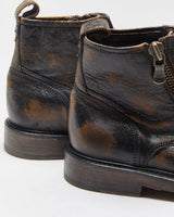 John Varatos U.S.A Laceless Leather Patina Biker Boots - UK7