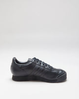 DS Adidas Samoa Triple Black Leather Trainers - UK8