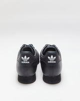 DS Adidas Samoa Triple Black Leather Trainers - UK8