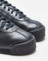 DS Adidas Samoa Triple Black Leather Trainers - UK8